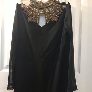 ‘NEW-never worn’ turtle neck embellished full gown